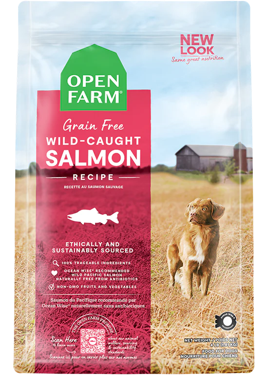 Open Farm Grain Free Kibble Dog Food Wild Salmon 22 LB Bag