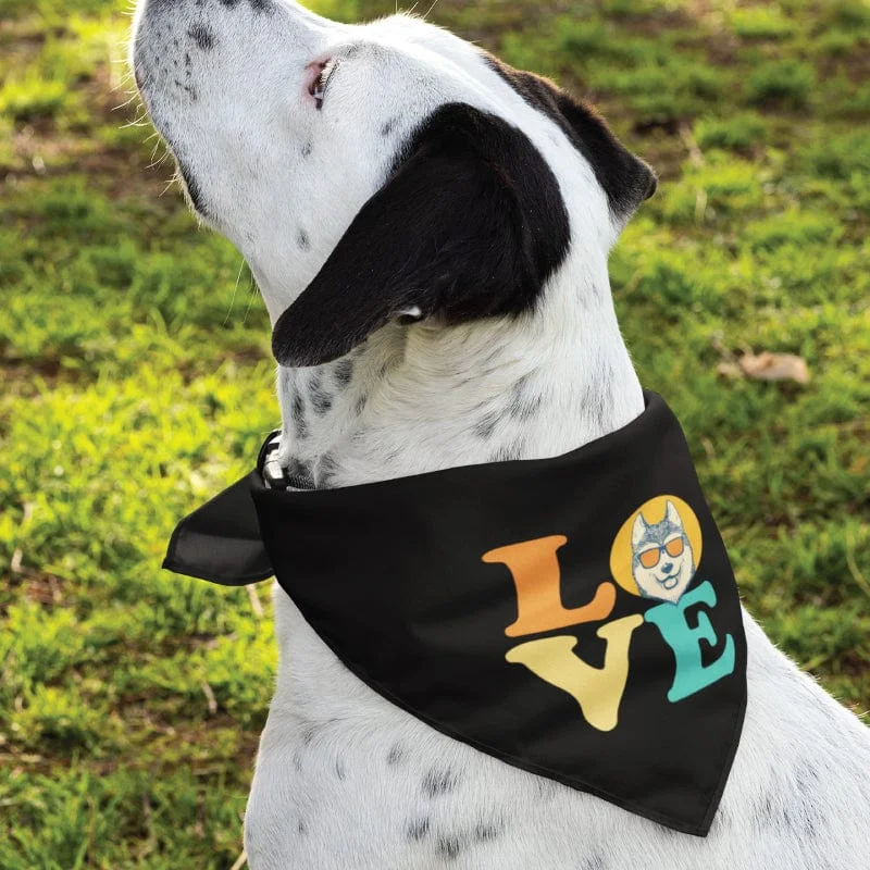 Dog Love (Husky) - Doggie Bandana