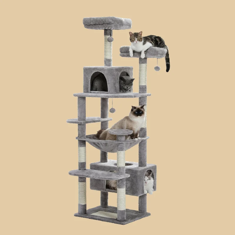 PAWZ Road Plush Indoor 72-Inch Large Cat Tree