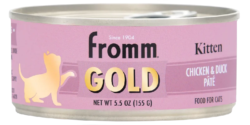 Fromm Gold Kitten Chicken & Duck Pate Wet Cat Food 5.5oz