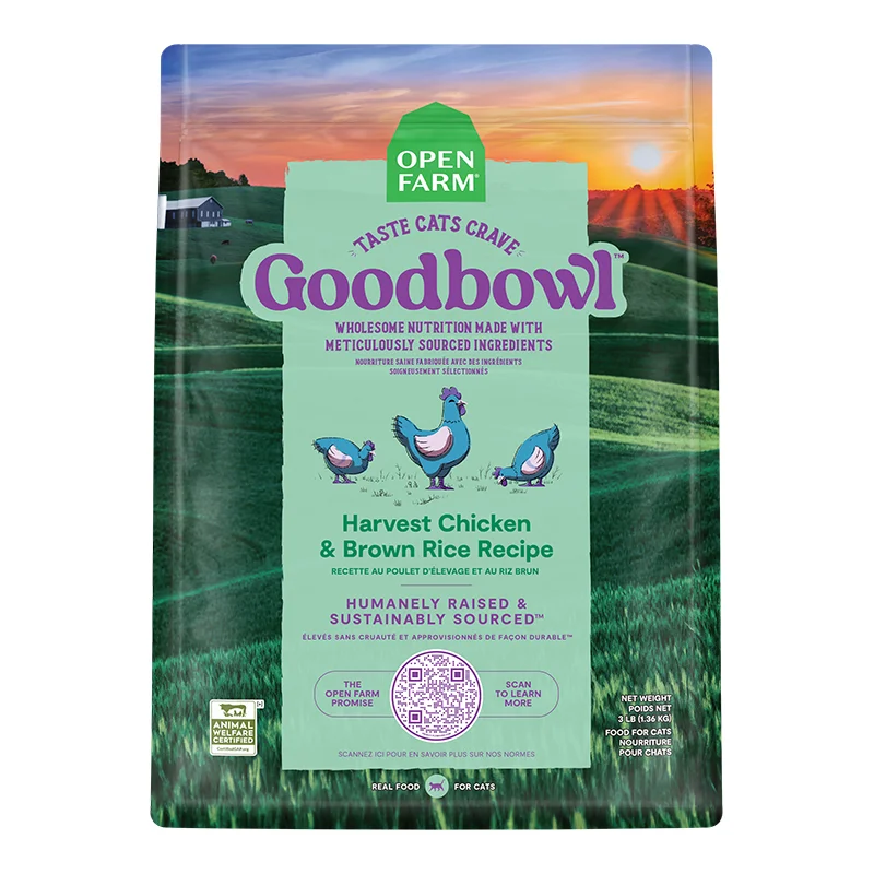 Open Farm Cat GoodBowl Harvest Chicken & Brown Rice 3lb