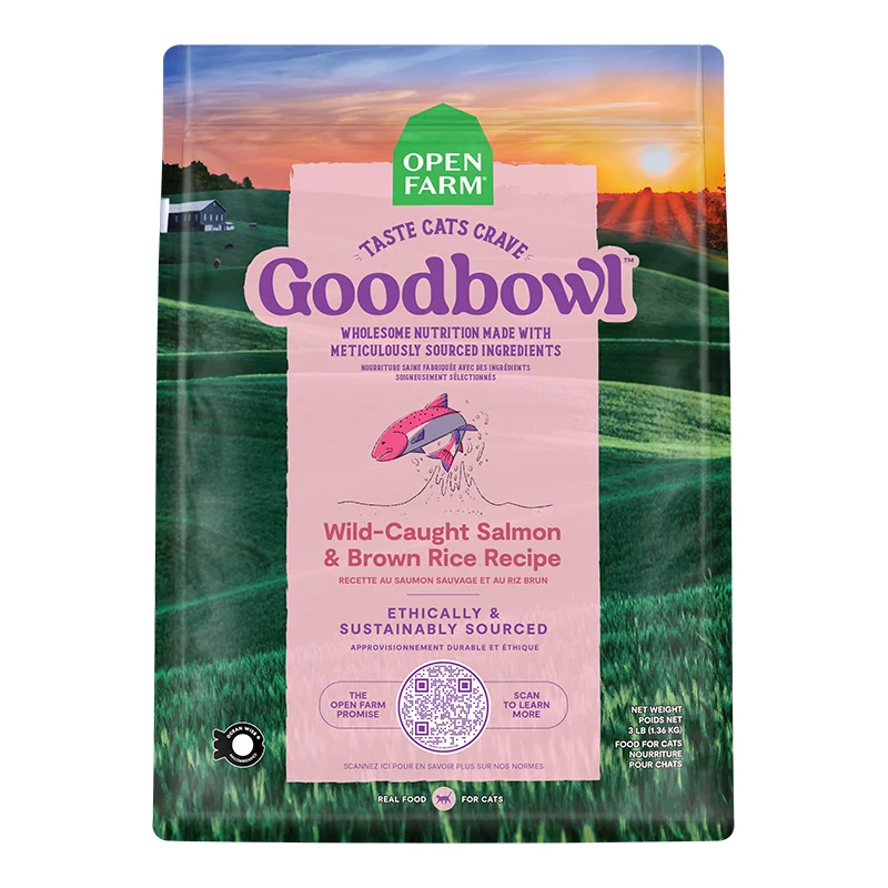 Open Farm Cat GoodBowl Wild-Caught Salmon & Brown Rice 3lb