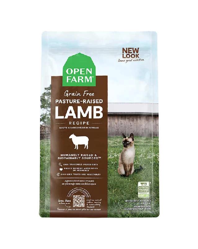 Open Farm Pasture-Raised Lamb Dry Cat Food 8lb