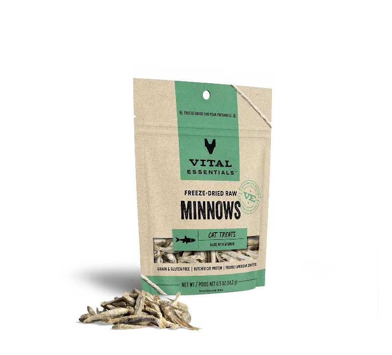 Vital Essentials Freeze Dried Minnows for Cats .5oz