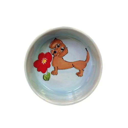 Dachshund 4 Dog Bowl