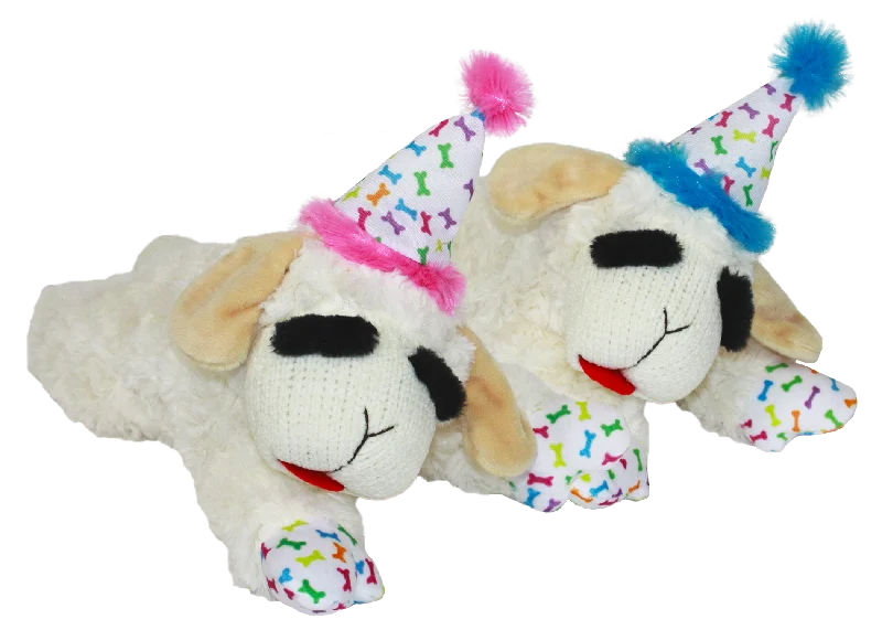 MultiPet Lamb Chop® with Birthday Hat (10.5 Inch Toy)