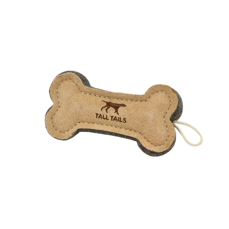 Tall Tails NATURAL LEATHER BONE TOY (6")