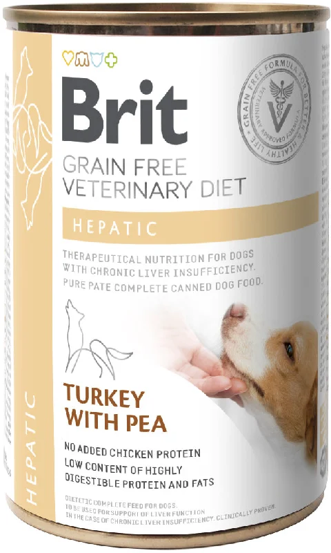 BRIT VD Hepatic Conservă pentru câini, sprijinirea funcţiei hepatice 400g