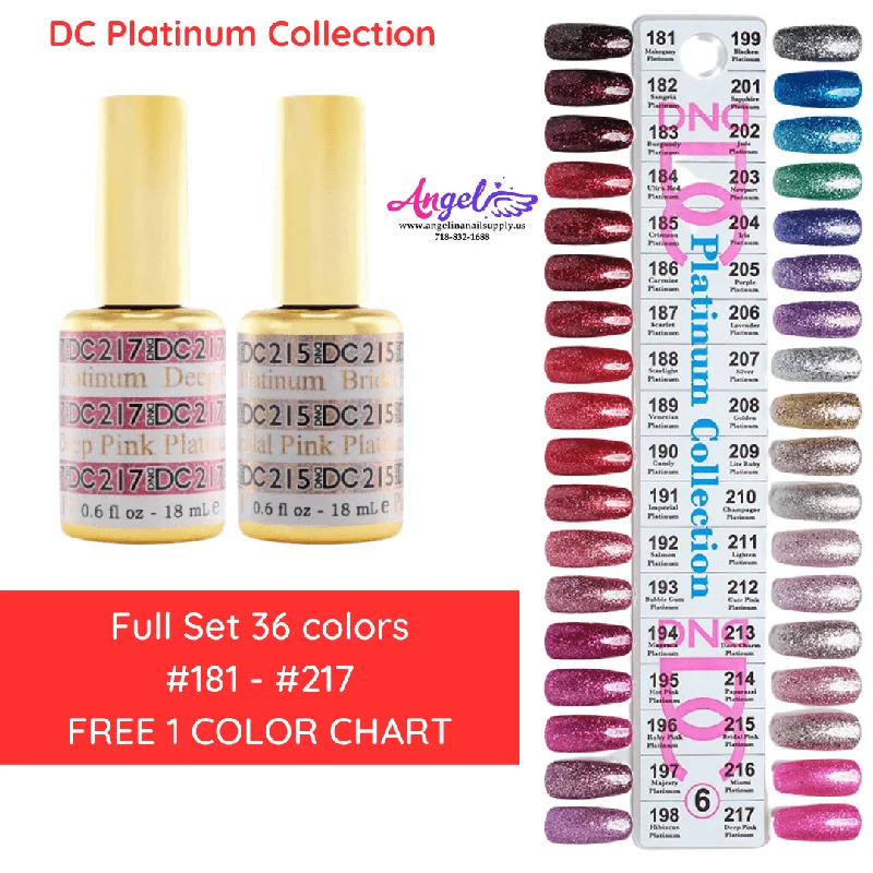 DC6 Collection #6 Platinum GEL ONLY (Full Set 36 Colors #181 - #217 DC6)