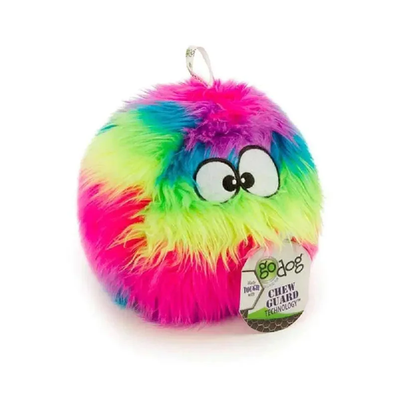 GoDog® Rainbow FurBallz Dog Toys Large