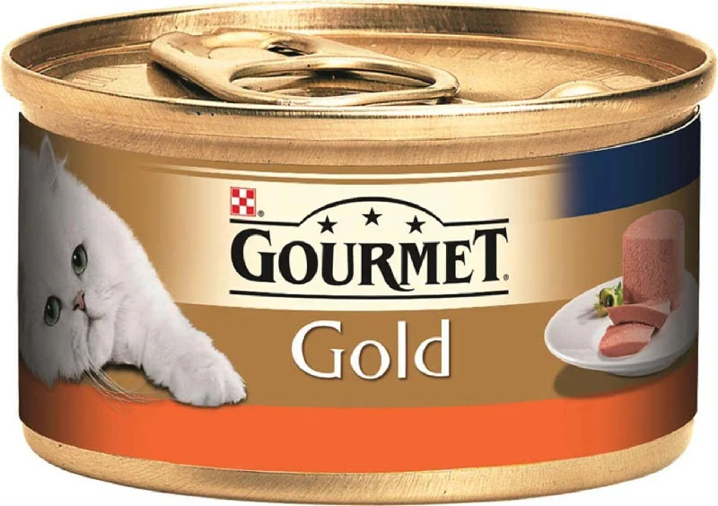 GOURMET Gold Mousse conservă pentru pisici, cu Curcan 85g