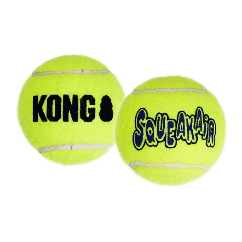 Kong® SqueakAir® Balls Dog Toys Yellow Large 2 Pack