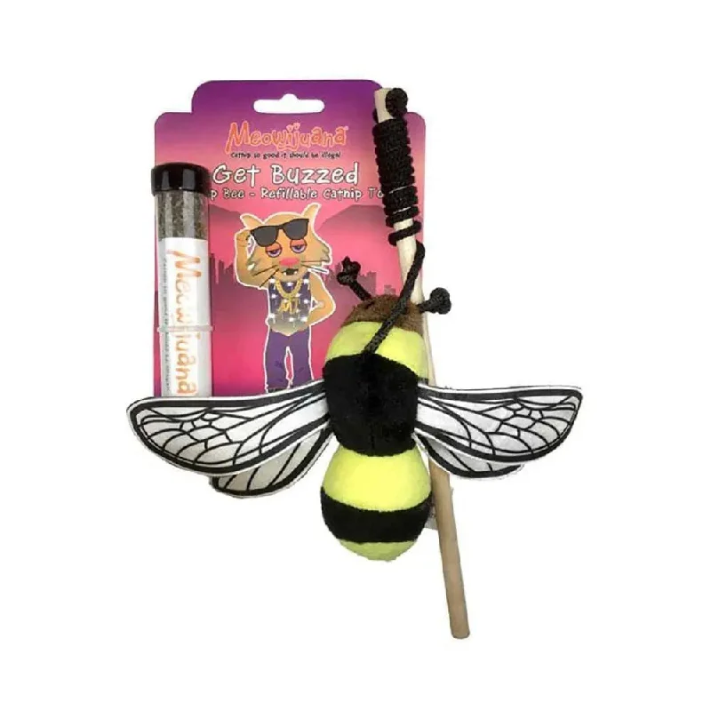 Meowijuana® Get Buzzed Refillable Bee Cat Toys