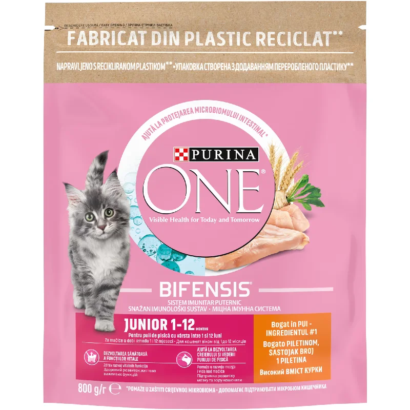 PURINA ONE Hrană uscată pentru pisicuţe JUNIOR, cu Pui 800g