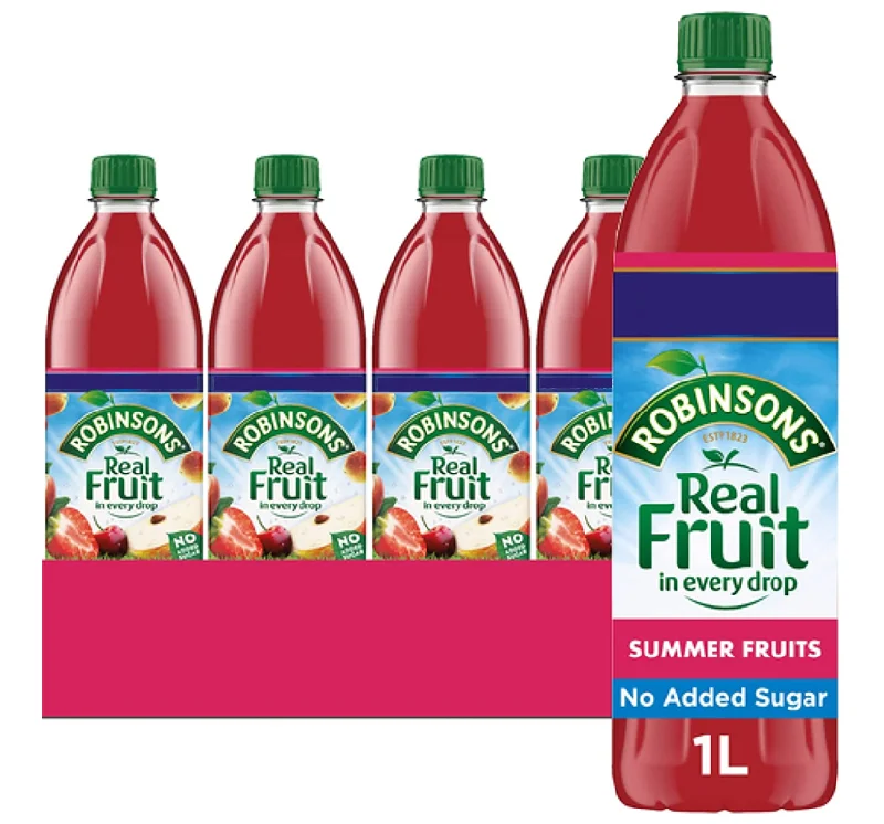 Robinsons No Added Sugar Summer Fruits Squash 1 Litre 206937