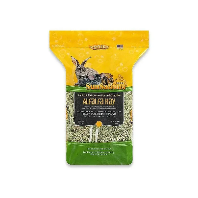 Sunseed® Sunsations™ Natural Alfalfa Hay for Rabbits, Guinea Pigs & Chinchillas 32 Oz