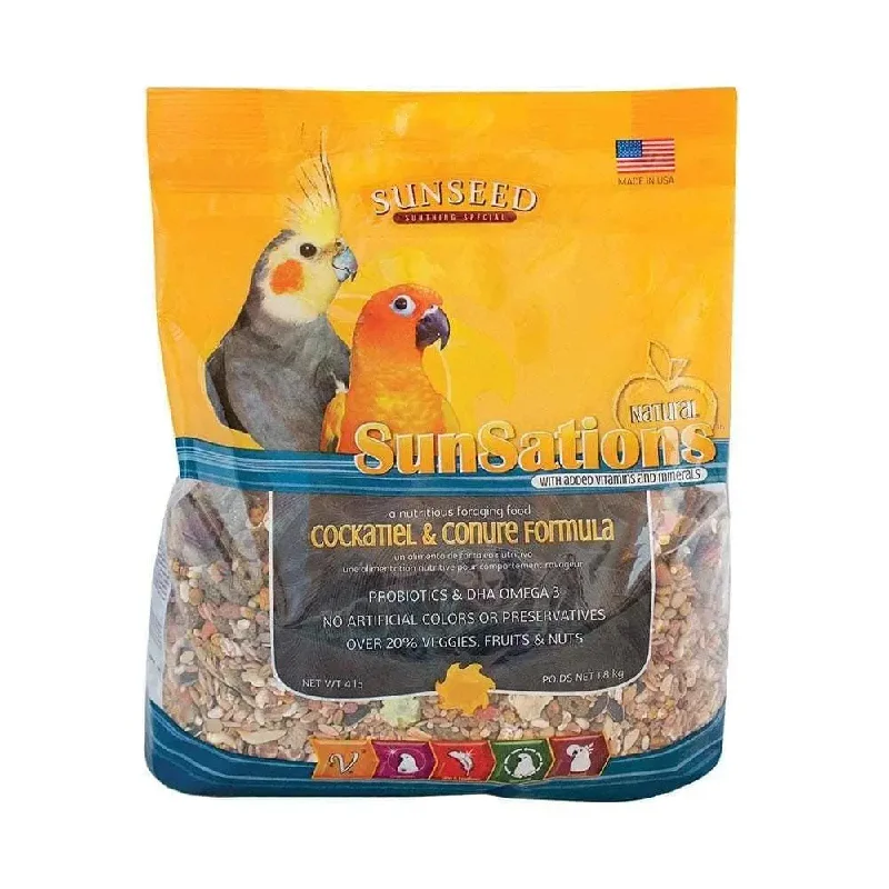 Sunseed® Sunsations™ Natural Cockatiel & Conure Food Formula 4 Lbs