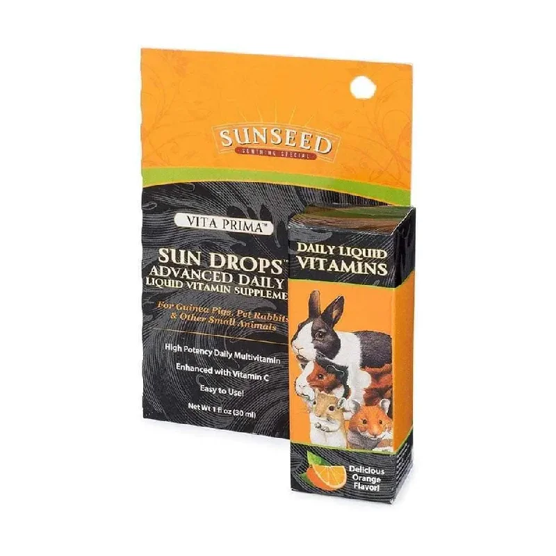 Sunseed® Vita Prima™ Sun Drops™ Advanced Daily V Liquid Vitamin Supplement for Small Animals 1 Oz