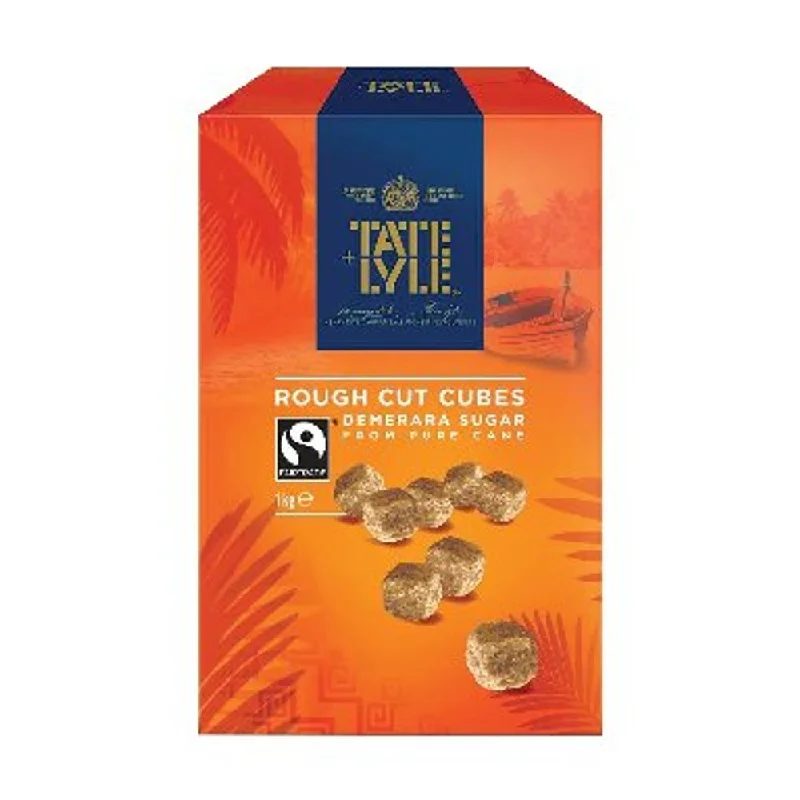 Tate + Lyle Rough Cut Fairtrade Demerara Sugar Cubes 1kg