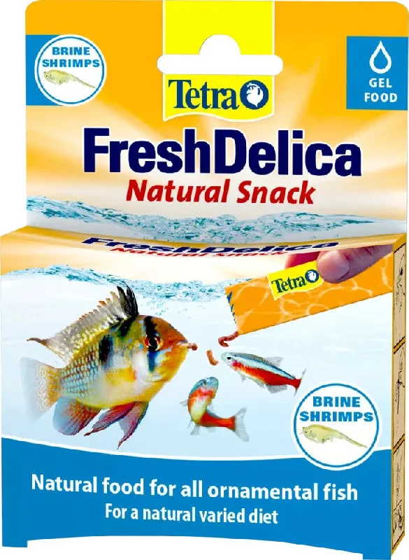 TETRA FreshDelica Brine Shrimps Snack sub formă de gel pt. peşti ornamentali 48g