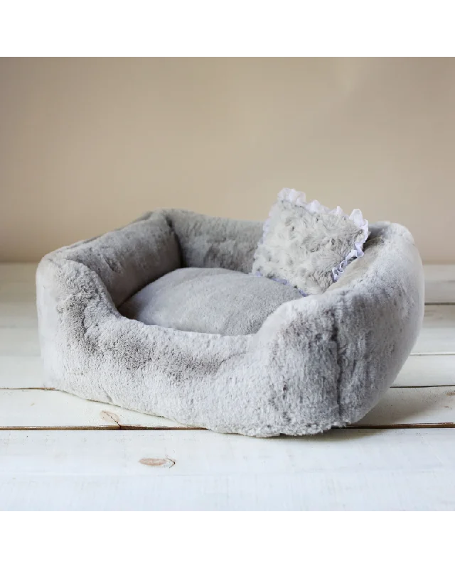 The Divine Dog Bed in Grey (Custom/Direct-Ship) (Made in the USA)