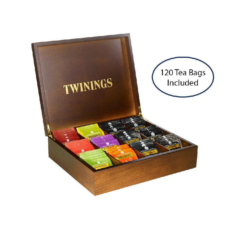 Twinings 12 Compartment Display Box & 120 Mixed Twinings Tea (Multi Pack Offer)