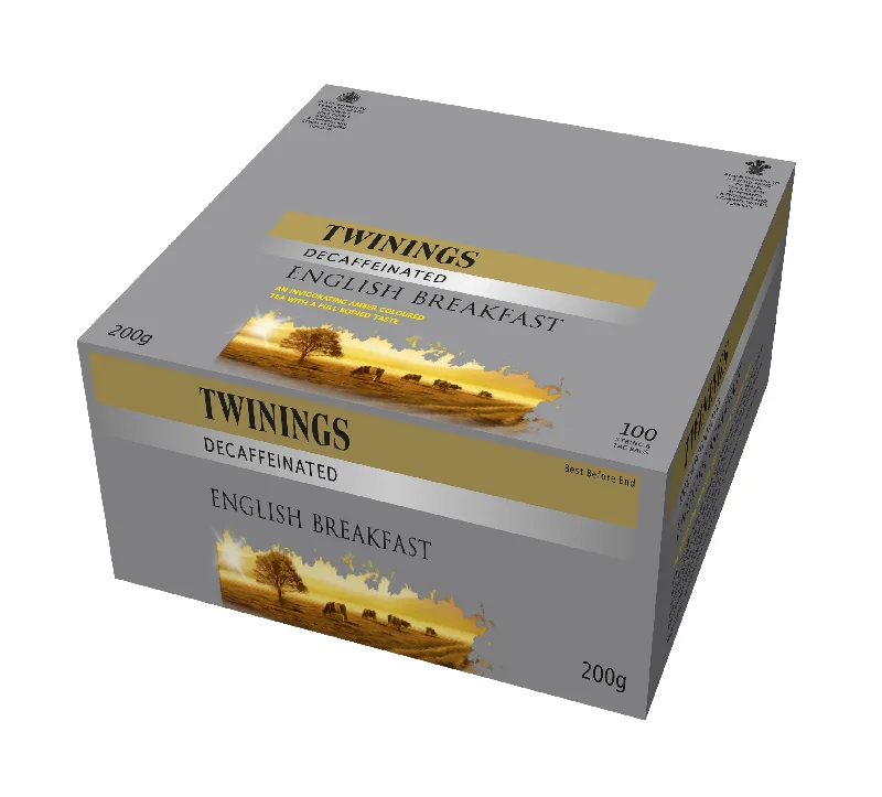 Twinings English Breakfast Decaf String & Tagged 100's