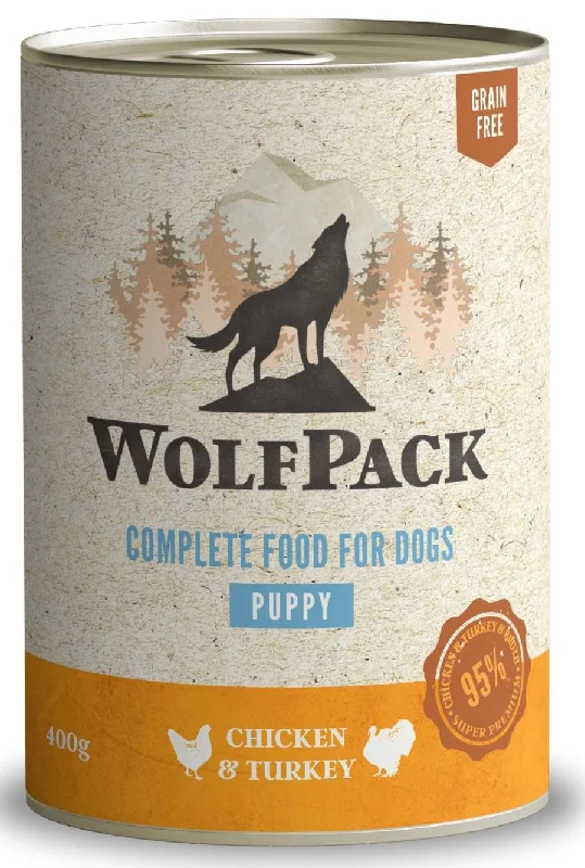 WOLFPACK PUPPY piletina i puretina, bez žitarica, 400g